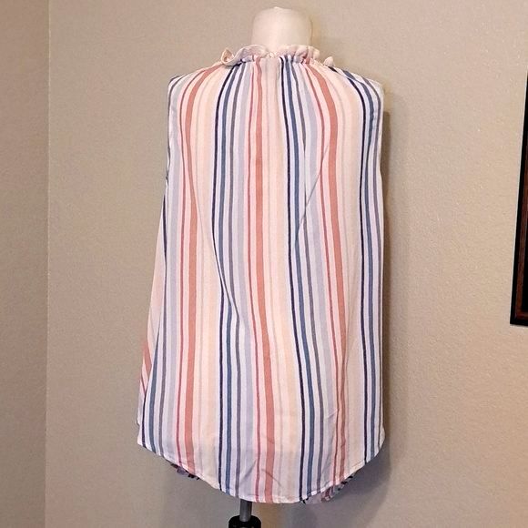 Torrid Ivory Stripe Popover Tank Blouse Size 2XL. - Picture 4 of 8